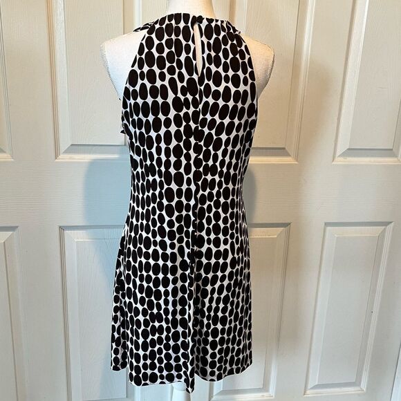 EnFocus Studio Brown & White Polka Dot Sheath Style Dress - Picture 8 of 12